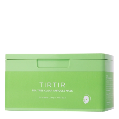 TIRTIR - Tea Tree Clear Ampoule Mask - Zestaw Kojących Maseczek do Twarzy - 30szt/310g