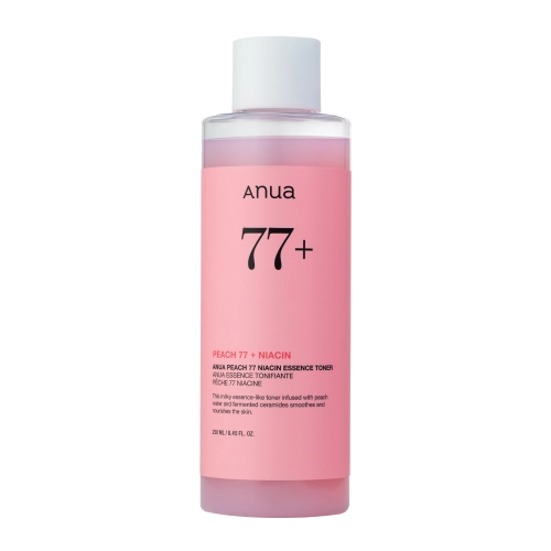 Anua - Peach 77% Niacin Essence Toner - Nawilżający Tonik-Esencja z 77% Ekstraktem z Brzoskwini - 250ml