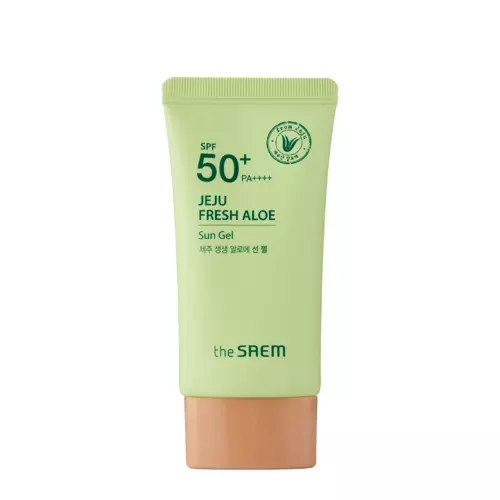 The SAEM - Jeju Fresh Aloe Sun Gel - SPF50+ PA++++ - Ochronny Krem do Twarzy z Aloesem - 50g