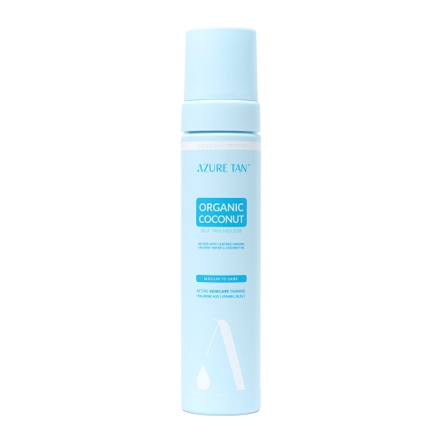Azure Tan - Organic Coconut Self Tan Mousse - Samoopalająca Pianka do Ciała - Medium to Dark - 200ml