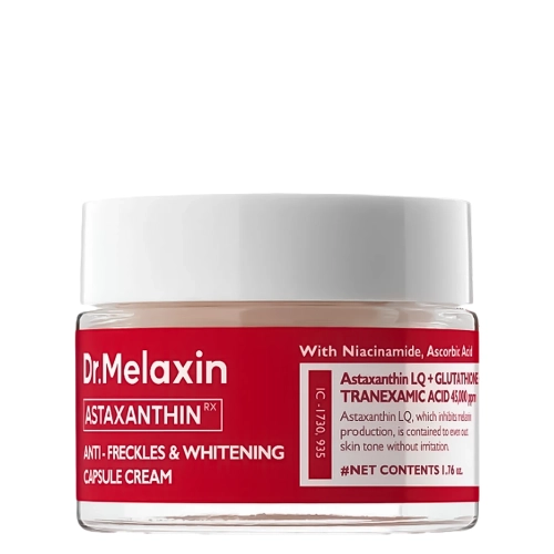 Dr.Melaxin - Astaxanthin Anti-Freckles and Whitening Capsule Cream - Rozjaśniający Krem Odmładzający z Astaksantyną - 50g
