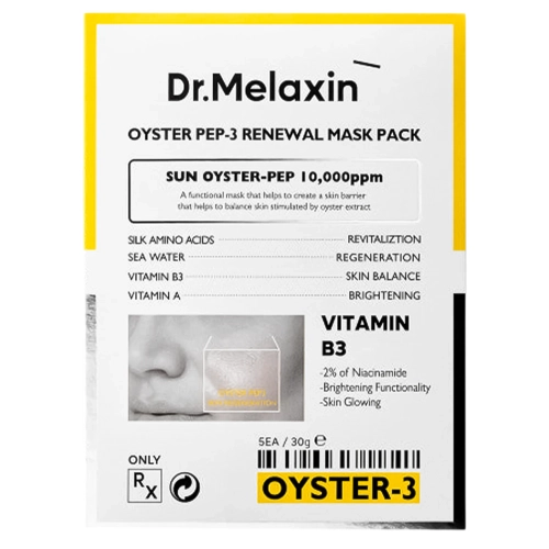 Dr.Melaxin - Oyster Peptide Mask - Odmładzająca Maseczka Peptydowe w Płachcie - 5x30g