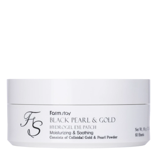 Farmstay - Black Pearl & Gold Hydrogel Eye Patch - Hydrożelowe Płatki Pod Oczy z Ekstraktem Złota i Czarnej Perły - 60 szt