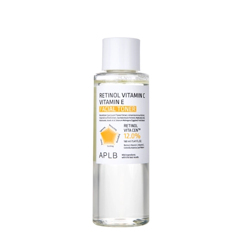 APLB - Retinol Vitamin C Vitamin E Facial Toner - Tonik do Twarzy z Retinolem i Witaminami C i E - 160ml - OUTLET