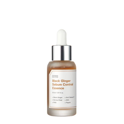 Sungboon Editor - Black Ginger Sebum Control Essence - Seboregulująca Esencja do Twarzy z Czarnym Imbirem - 30ml OUTLET
