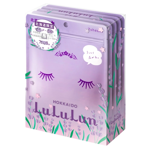 LuLuLun - Premium Sheet Mask Hokkaido Lavender - Zestaw Kojących Masek w Płachcie - Lawenda - 35szt