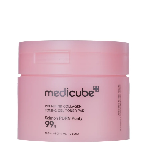 Medicube - PDRN Pink Collagen Tonning Gel Toner Pad - Tonizujące Płatki Żelowe z Kolagenem - 70szt OUTLET 