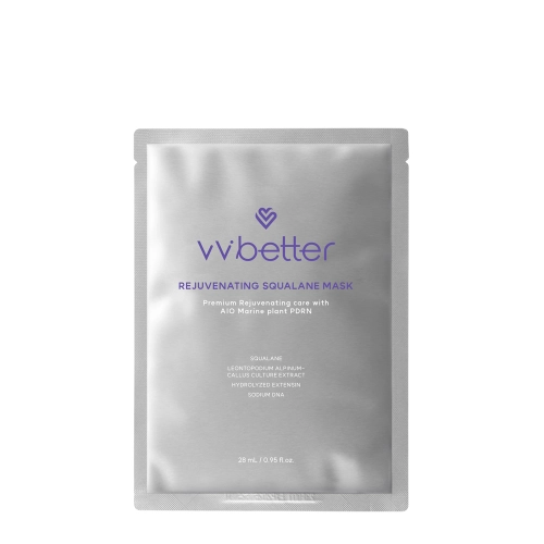 VVbetter - Rejuvenating Squalane Mask - Rewitalizująca Maska do Twarzy w Płachcie - 1szt/28ml