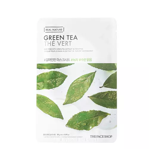 The Face Shop - Natural Mask - Green Tea - Maska w Płachcie z Zieloną Herbatą - 20g