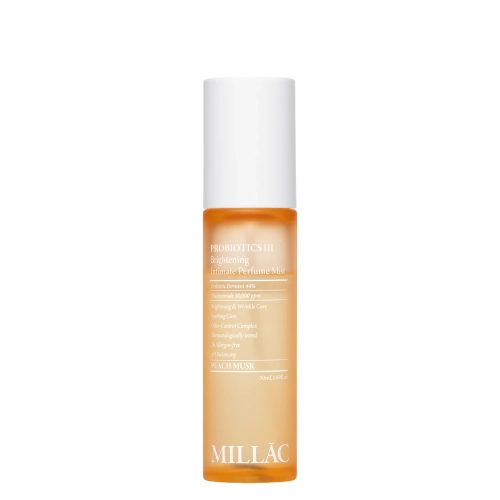 MILLAC - Probiotics III Brightening Intimate Perfume Mist - Probiotyczna Mgiełka Zapachowa do Okolic Intymnych - Peach Musk - 50ml 