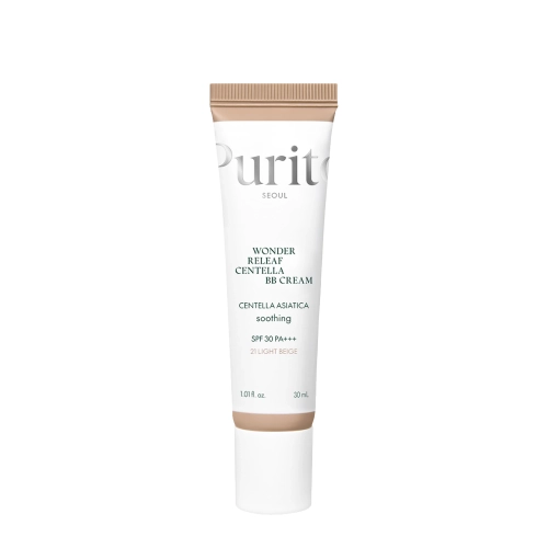 Purito Seoul - Wonder Releaf Centella BB Cream SPF 30 PA+++ #21 Light Beige - Krem BB z Wąkrotą Azjatycką - 30ml