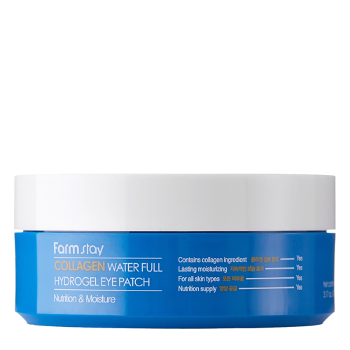 Farmstay - Collagen Water Full Hydrogel Eye Patch - Hydrożelowe Płatki pod Oczy z Kolagenem - 90ml/60szt