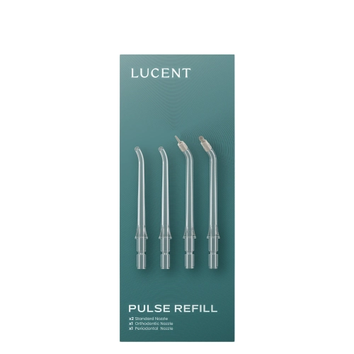 Be Lucent - Pulse Water Flosser Nozzles - Wymienne Końcówki do Irygatora - 4szt