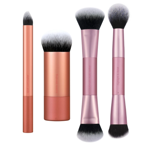 Real Techniques - Full Beat 4 Piece Brush Set - Zestaw Pędzli do Makijażu 