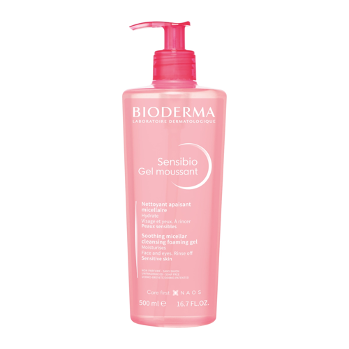 Bioderma - Sensibio Gel Moussant - Łagodzący Żel Micelarny o Działaniu Nawilżającym - 500ml