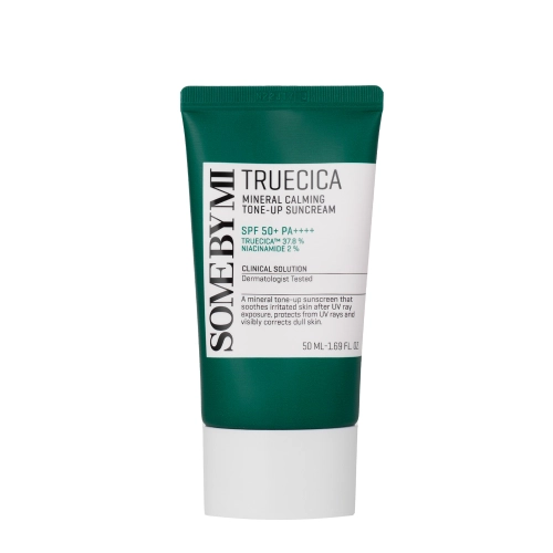 Some By Mi - Truecica Mineral Calming Tone-Up Suncream SPF50+/PA++++ - Krem Ochronny z Filtrami Mieszanymi - 50ml