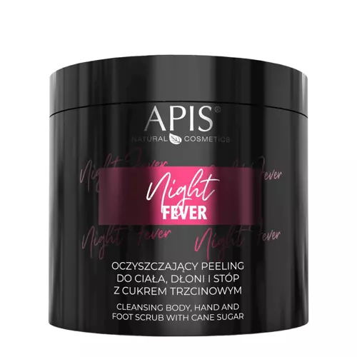 Apis - Night Fever - Oczyszczający Peeling do Ciała, Dłoni i Stóp z Cukrem Trzcinowym - 700g