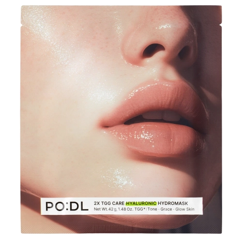 PO:DL - 2X TGG Care Hyaluronic Hydromask - Nawilżająca Maska Hydrożelowa do Twarzy - 1szt/42g