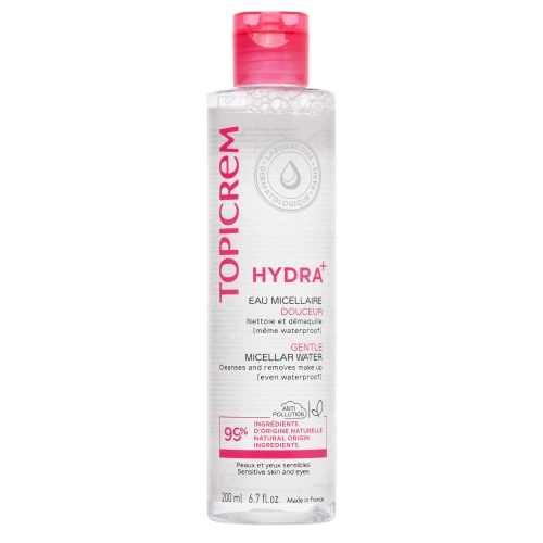 Topicrem - Hydra+ Gentle Micellar Water - Łagodna Woda Micelarna - 200ml