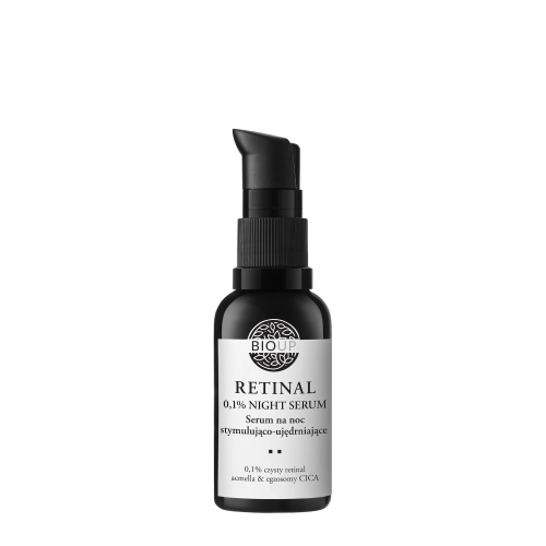 Bioup - RETINAL - Stymulująco-ujędrniające Serum z Retinalem 0,1%, Acmellą i Egzosomami CICA - 30ml