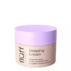 Fluff - Superfood - Sleeping Cream - Regenerujący Krem na Dobranoc z Pyłem Bambusowym - 50ml