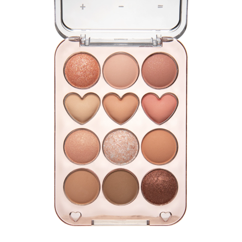 Colorgram - Pin Point Eyeshadow Palette - Paleta Cieni do Powiek - 01 Peach + Coral - 9,9g