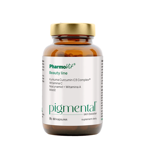 Pharmovit - Pigmental Skin Booster - Suplement Diety na Prawidłową Pigmentację Skóry - Kapsułki - 60szt 