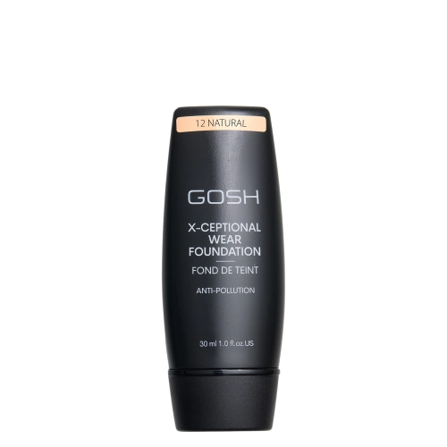 GOSH - X-Ceptional Wear Foundation - Długotrwały Podkład - 12 Natural - 30ml