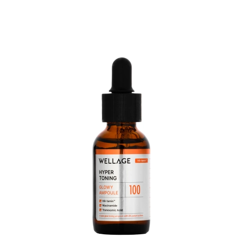 WELLAGE - Hyper Toning Glowy Ampoule - Rozjaśniająco-Tonująca Ampułka do Twarzy - 30ml