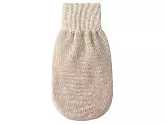 Mohani - Lniana Rękawica do Kąpieli - Łagodnie Peelingująca