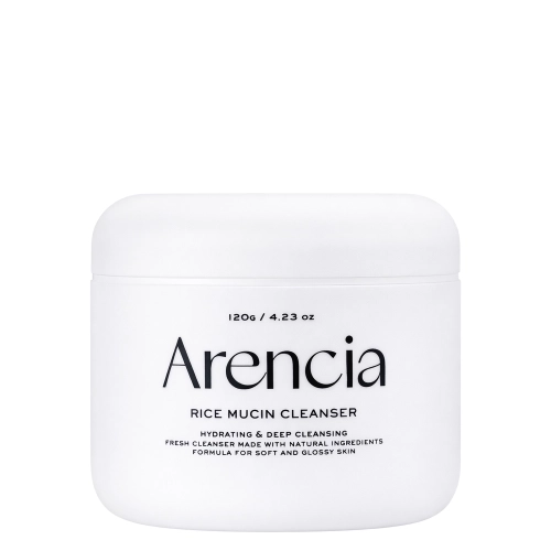 Arencia - Rice Mucin Cleanser - Rozjaśniająco-Nawilżająca Pasta do Mycia Twarzy - 120g