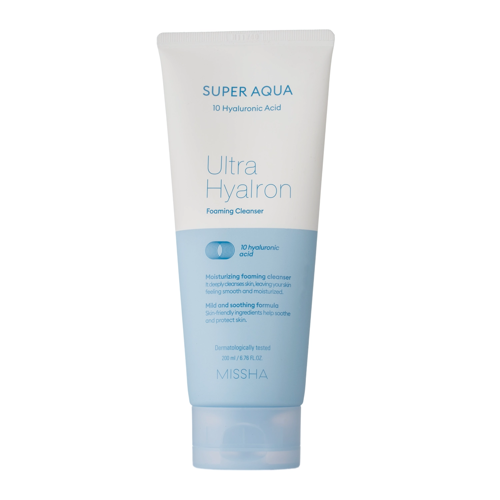 Missha - Super Aqua Ultra Hyalron Cleansing Foam - Nawilżająca Pianka Oczyszczająca - 200ml OUTLET