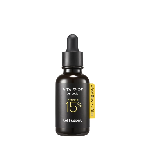 Cell Fusion C - Toning C Vita Shot Ampoule - Rozjaśniające Serum z 15% Witaminą C i Mikroigłami - 20g