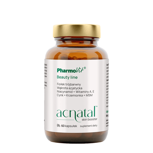 Pharmovit - Acnatal Skin Booster - Suplement Diety Wspomagający Walkę z Trądzikiem - Kapsułki - 60szt