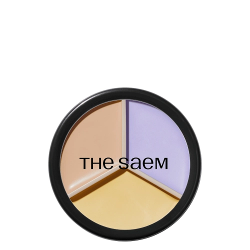  The Saem - Cover Perfection Triple Pot Concealer - Potrójny Korektor w Palecie - 04 Tone Up Beige - 13.5g OUTLET