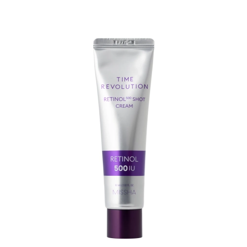 Missha - Time Revolution Retinol 500 Shot Cream - Ujędrniający Krem do Twarzy z Retinolem - 60ml