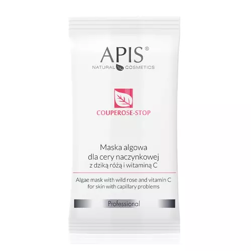 Apis - Couperose-Stop - Maska Algowa dla Cery Naczynkowej z Dziką Różą i Witaminą C - 20g