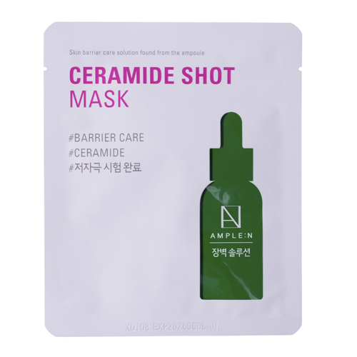 AMPLE:N - Ceramide Shot Mask - Odbudowująca Maska do Twarzy w Płachcie - 1szt/25ml