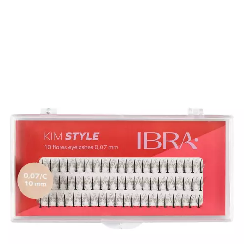 Ibra Makeup - Kępki Rzęs Kim Style C 0,07 - 10mm - 60szt