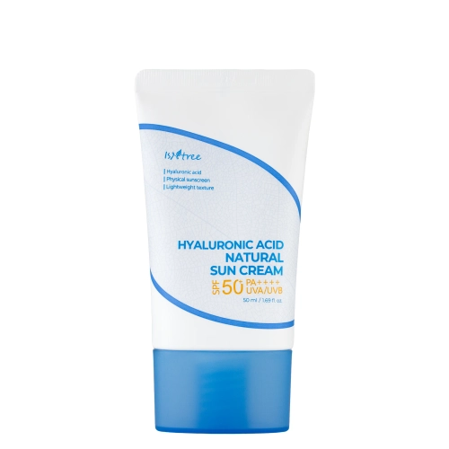 Isntree - Hyaluronic Acid Natural Sun Cream SPF50+/PA++++ - Krem z Filtrem Mineralnym - 50ml