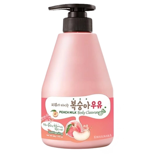 Kwailnara - Peach Milk Body Cleanser - Żel do Mycia Ciała - Brzoskwinia - 560ml