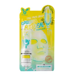 Elizavecca - Tea Tree Deep Power Ringer Mask Pack - Maska w Płachcie z Wodą z Drzewa Herbacianego - 23ml