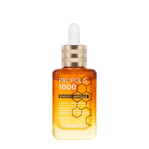 WellDerma - Propolis 1000 Energy Ampoule - Rewitalizująca Ampułka do Twarzy - 50ml