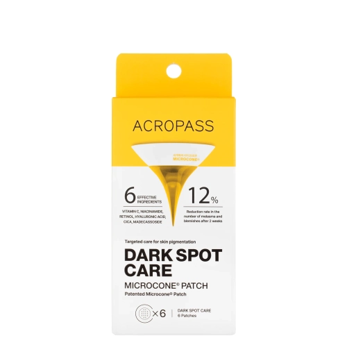 AcroPass - Dark Spot Care Microcone Patch - Rozjaśniające Plasterki z Mikroigłami - 6szt