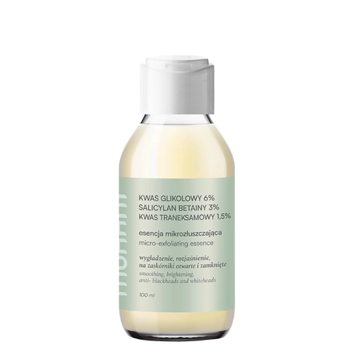 Mohani - Rozjaśniająca Esencja Mikrozłuszczająca Zwężająca Pory - 100ml