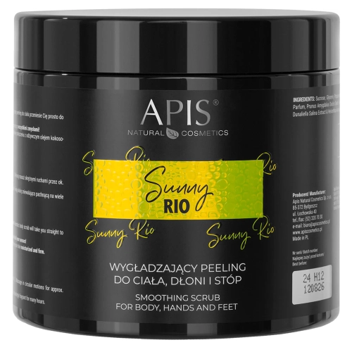 Apis - Sunny Rio - Wygładzający Peeling do Ciała, Dłoni i Stóp - 700 g