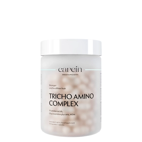 Carein - Tricho Amino Complex - Dermosuplement - Wzmocnienie Cienkich Łamliwych Włosów - 120kaps