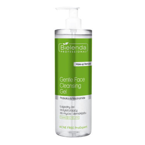Bielenda Professional - Acne Free ProExpert - Łagodny Żel Oczyszczający do Twarzy, Oczu i  Ust - 500ml