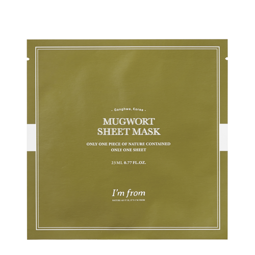 I'm From - Mugwort Sheet Mask - Kojąca Maska w Płachcie z Ekstraktem z Bylicy - 1szt/23ml