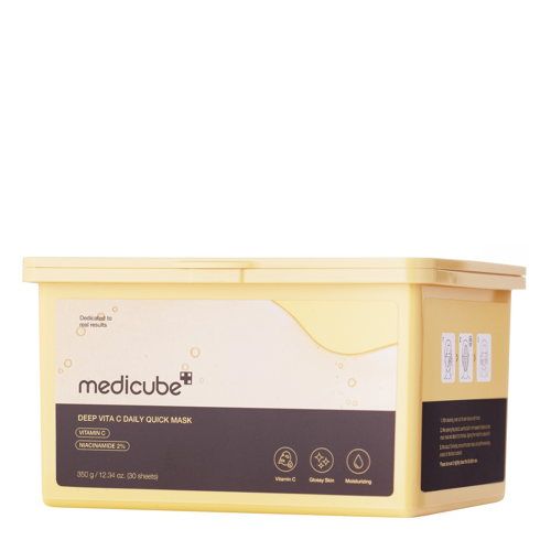 Medicube - Deep Vita C Daily Quick Mask - Zestaw Rozświetlających Masek do Twarzy w Płachcie - 30szt/350g OUTLET